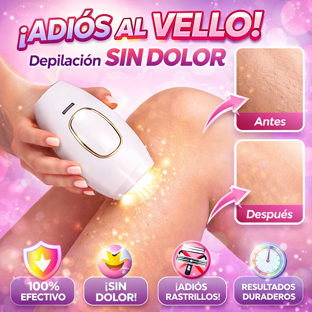 Depiladora Laser ( permanente , sin dolor )